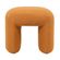 7  Puff Refugio Rivatti 42 cm -Altura- Estofado em Boucle Laranja Entardecer